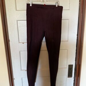 SPANX Burgundy Leggings